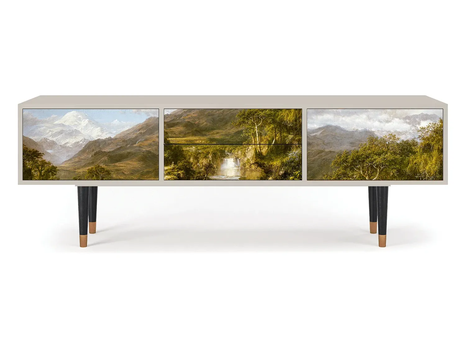 Móvel De Tv| Mueble de TV - 170х59х48 cm - T4 - The Heart of the Andes , Areia Bege