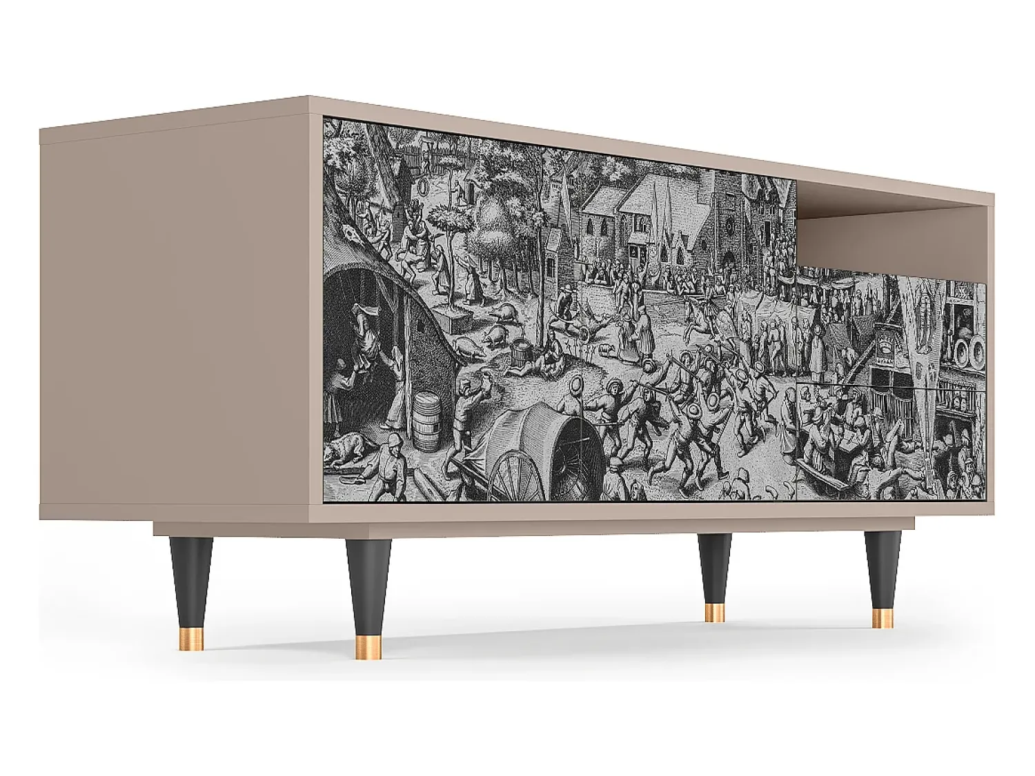 Mueble de TV - 125х56х41 cm - T7 - The Festival of Saint, Latte^ Móvel De Tv