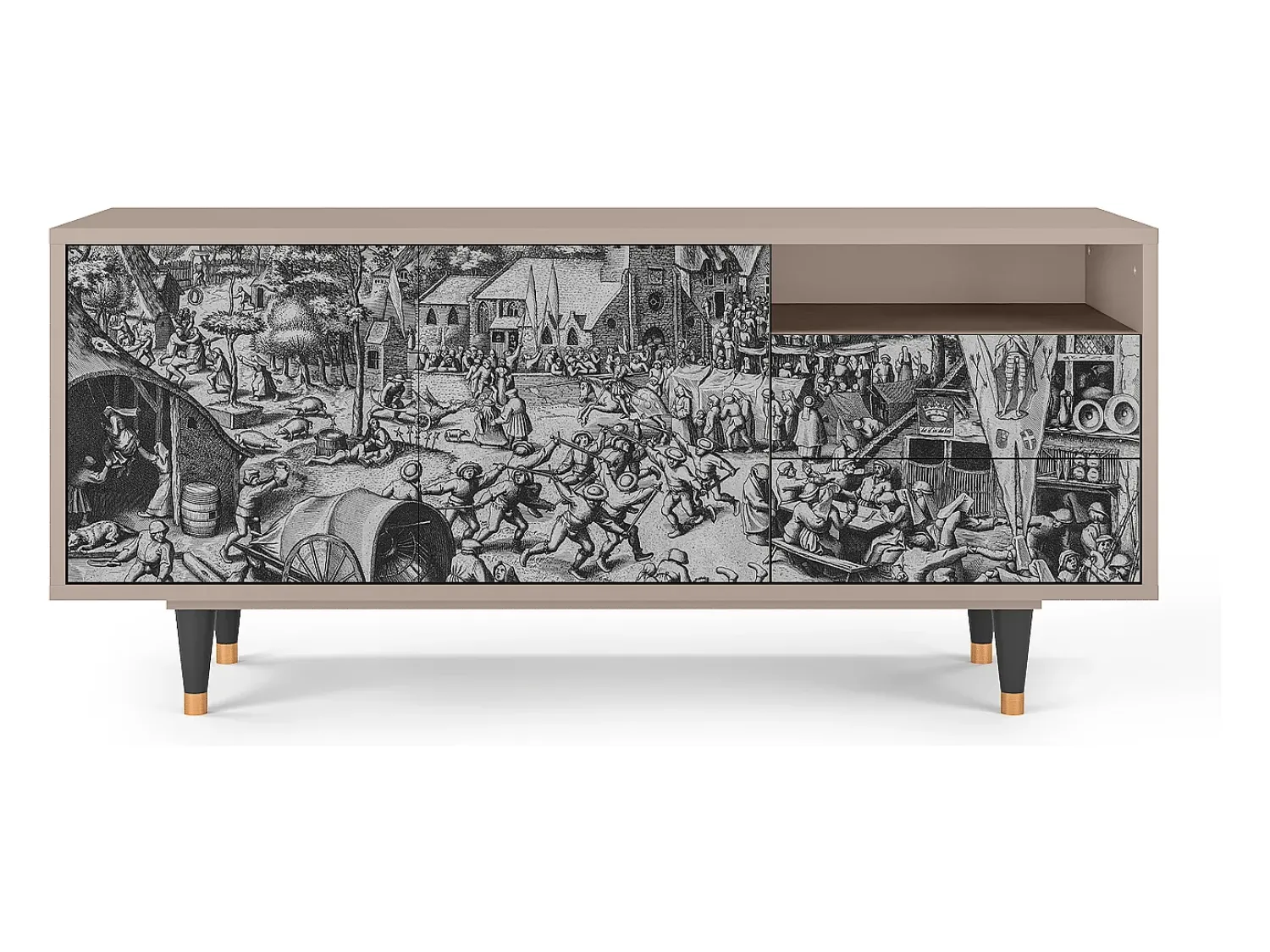 Mueble de TV - 125х56х41 cm - T7 - The Festival of Saint, Latte^ Móvel De Tv