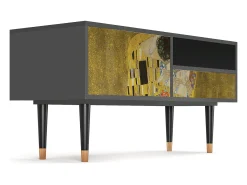 Mueble de TV - 115х59х48 cm - T3 - The Kiss by Klimt , Antracite^ Móvel De Tv