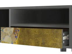 Mueble de TV - 115х59х48 cm - T3 - The Kiss by Klimt , Antracite^ Móvel De Tv