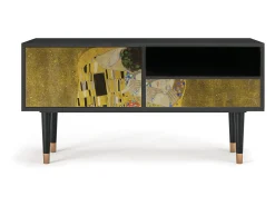 Mueble de TV - 115х59х48 cm - T3 - The Kiss by Klimt , Antracite^ Móvel De Tv