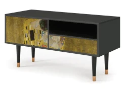 Mueble de TV - 115х59х48 cm - T3 - The Kiss by Klimt , Antracite^ Móvel De Tv