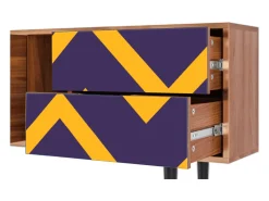 Móvel De Tv| Mueble de TV - 170х69х48 cm - T1 - The Brightest Way, Nogueira Castanho