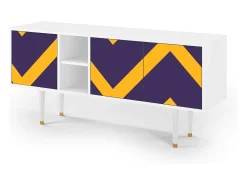 Móvel De Tv* Mueble de TV - 150х69х41 cm - T5 - The Brightest Way, Branco Bege