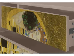 Móvel De Tv* Mueble de TV - 170х59х48 cm - T4 - The Kiss by Klimt , Latte Bege