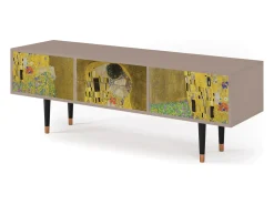Móvel De Tv* Mueble de TV - 170х59х48 cm - T4 - The Kiss by Klimt , Latte Bege