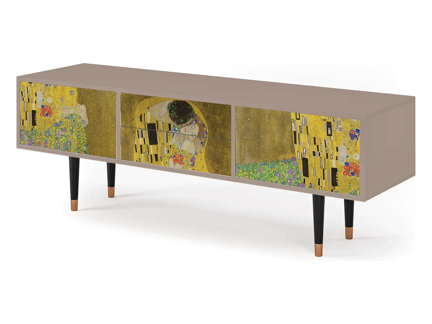 Móvel De Tv* Mueble de TV - 170х59х48 cm - T4 - The Kiss by Klimt , Latte Bege