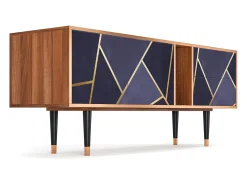 Móvel De Tv| Mueble de TV - 170х69х48 cm - T1 - The Amethyst, Nogueira Castanho