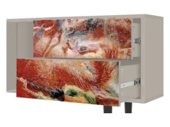 Mueble de TV - 170х69х48 cm - T1 - The City Rises, Areia^ Móvel De Tv