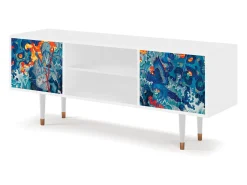 New Mueble de TV - 170х69х48 cm - T2 - The Girl - James Jean, Branco Bege