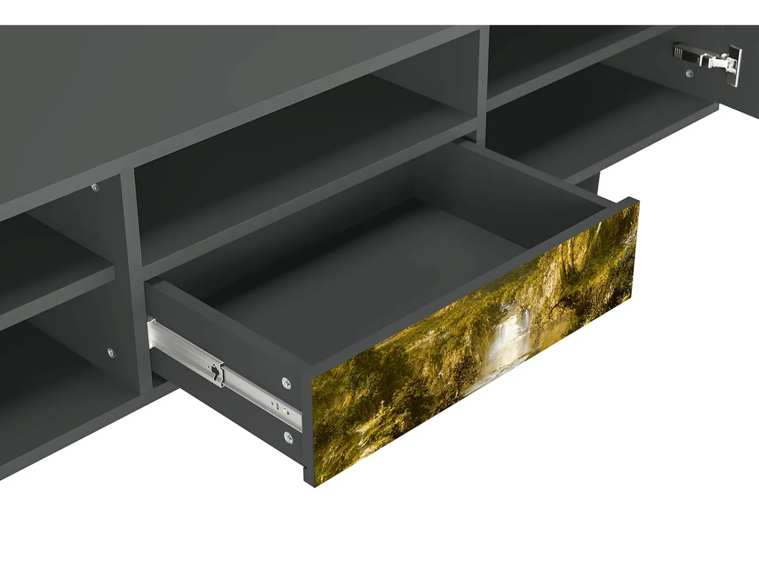 Mueble de TV - 170х59х41 cm - T6 - The Heart of the Andes , Antracite^ Móvel De Tv