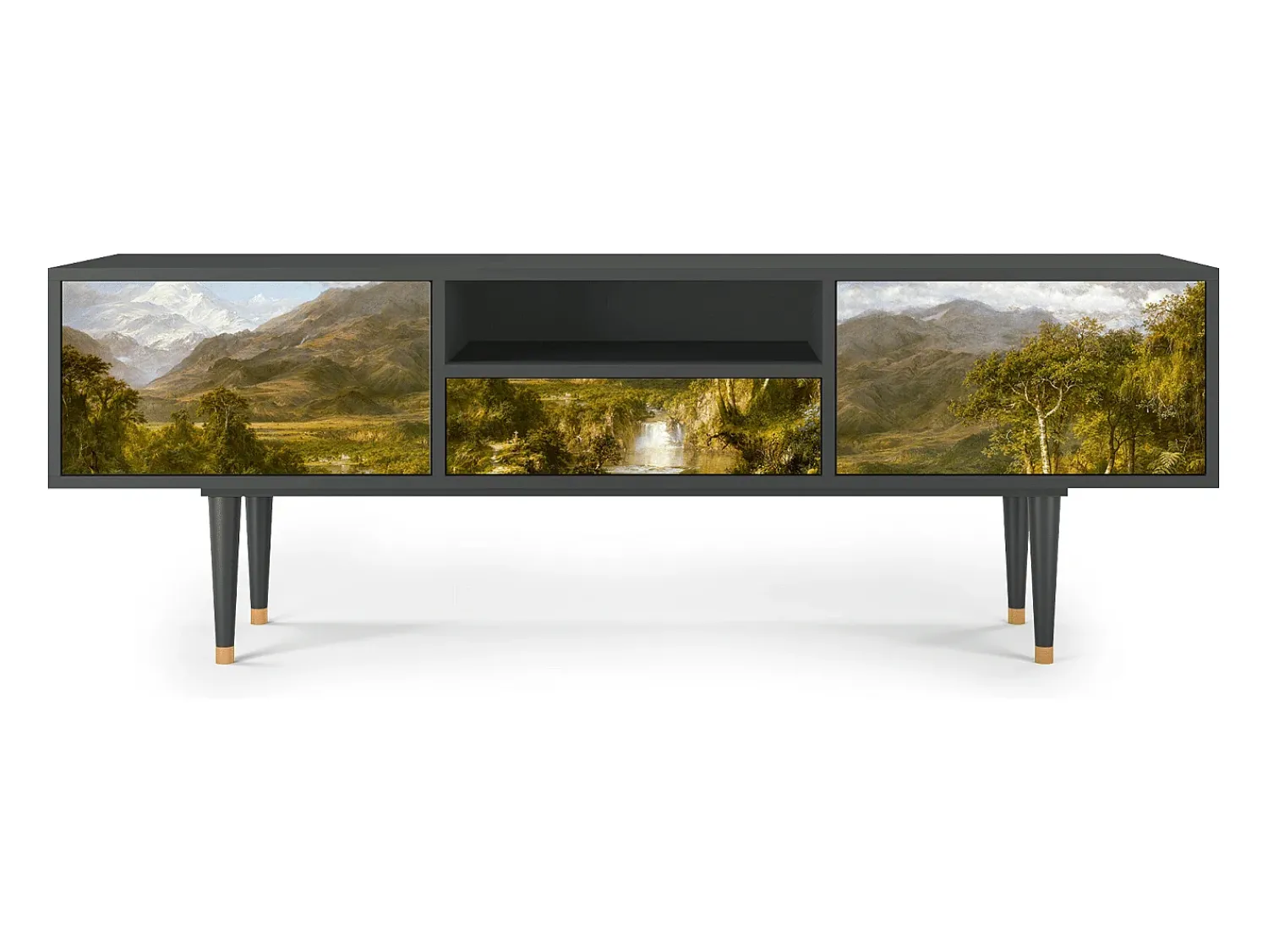 Mueble de TV - 170х59х41 cm - T6 - The Heart of the Andes , Antracite^ Móvel De Tv