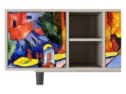 Mueble de TV - 150х69х41 cm - T5 - The Turning Road, Areia^ Móvel De Tv