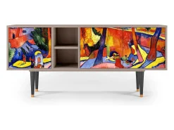 Mueble de TV - 150х69х41 cm - T5 - The Turning Road, Areia^ Móvel De Tv