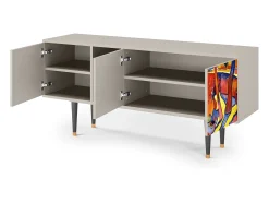 Mueble de TV - 150х69х41 cm - T5 - The Turning Road, Areia^ Móvel De Tv