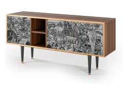 Móvel De Tv* Mueble de TV - 150х69х41 cm - T5 - The Festival of Saint, Nogueira Castanho