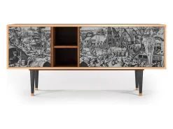 Móvel De Tv* Mueble de TV - 150х69х41 cm - T5 - The Festival of Saint, Nogueira Castanho