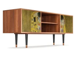 Móvel De Tv* Mueble de TV - 170х69х48 cm - T2 - The Kiss by Klimt , Nogueira Castanho
