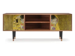 Móvel De Tv* Mueble de TV - 170х69х48 cm - T2 - The Kiss by Klimt , Nogueira Castanho