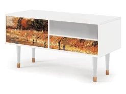 Móvel De Tv* Mueble de TV - 115х59х48 cm - T3 - The Banks, Branco Bege