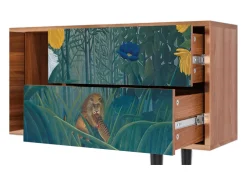 Móvel De Tv* Mueble de TV - 170х69х48 cm - T1 - The Repast of the Lion, Nogueira Castanho