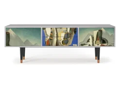 Discount Mueble de TV - 170х59х48 cm - T4 - The Cubist Paintings , Cinza Cinzento