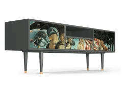 Outlet Mueble de TV - 170х59х41 cm - T6 - The Birth of Venus, Antracite Cinza antracite