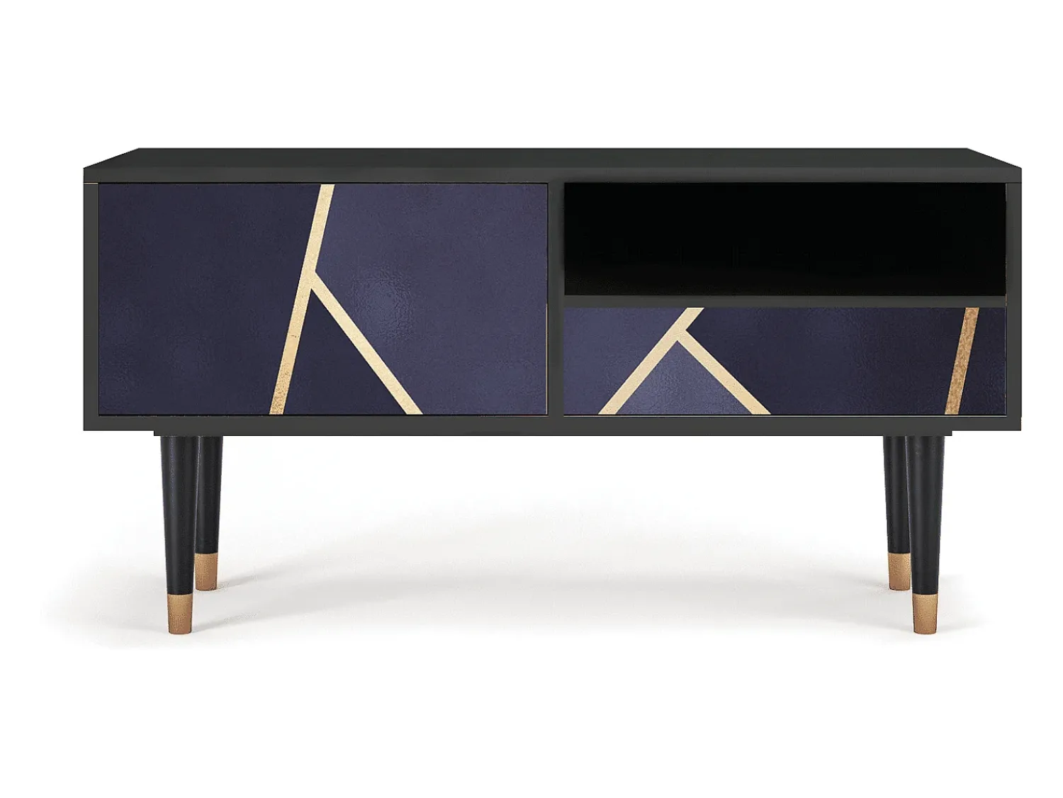 Hot Mueble de TV - 115х59х48 cm - T3 - The Amethyst, Antracite Cinza antracite