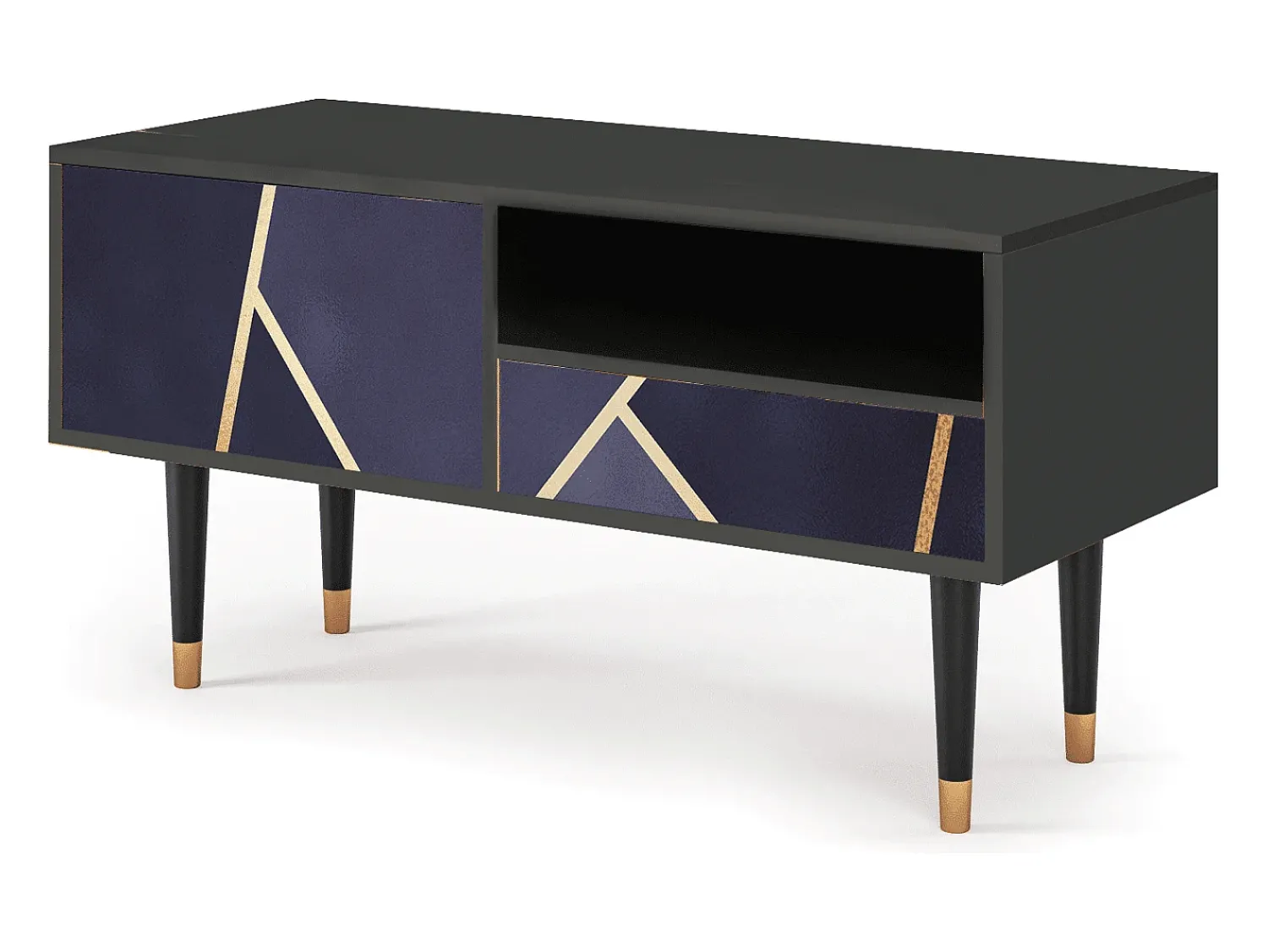 Hot Mueble de TV - 115х59х48 cm - T3 - The Amethyst, Antracite Cinza antracite