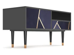 Hot Mueble de TV - 115х59х48 cm - T3 - The Amethyst, Antracite Cinza antracite