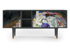 Móvel De Tv* Mueble de TV - 150х69х41 cm - T5 - The Maiden by Klimt, Antracite Cinza antracite