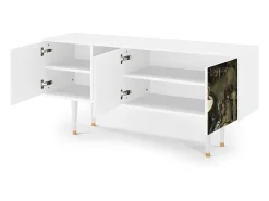 Móvel De Tv| Mueble de TV - 150х69х41 cm - T5 - The Garden 2, Branco Bege