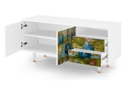 Online Mueble de TV - 125х56х41 cm - T7 - The Garden 2 by Bosch, Branco Bege