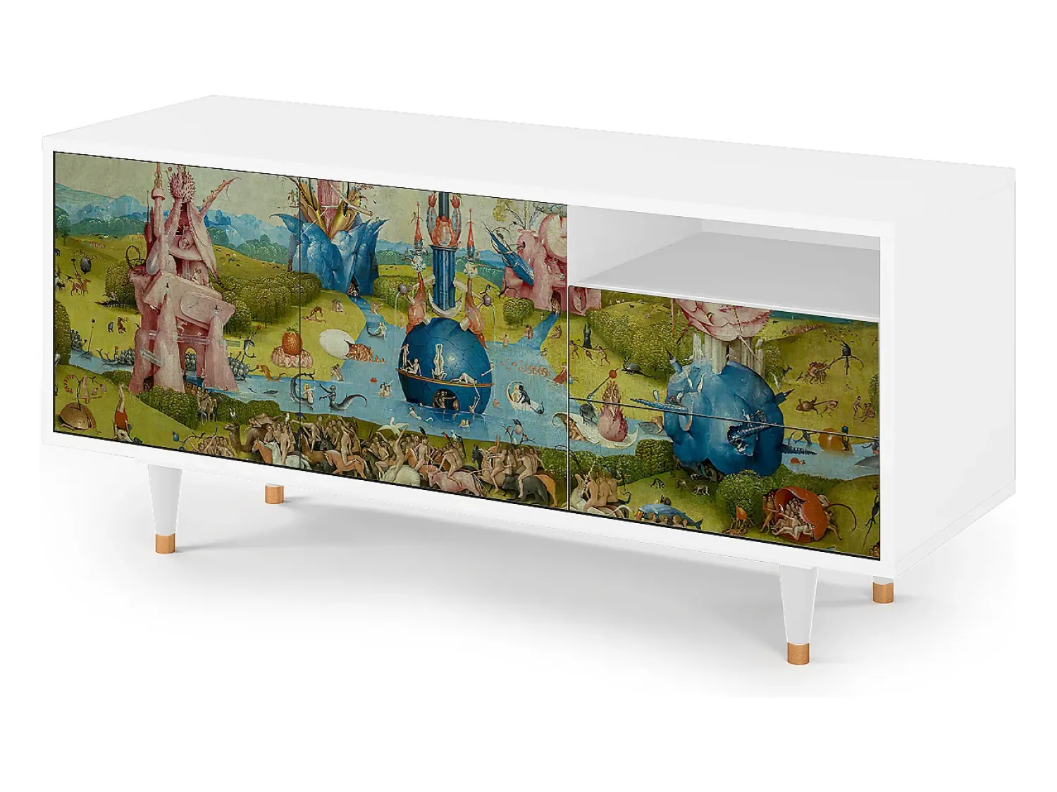 Online Mueble de TV - 125х56х41 cm - T7 - The Garden 2 by Bosch, Branco Bege