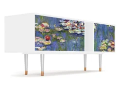 Discount Mueble de TV - 170х69х48 cm - T1 - The water lily pond , Branco Bege