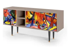 Discount Mueble de TV - 150х69х41 cm - T5 - The Turning Road, Latte Bege