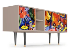 Discount Mueble de TV - 150х69х41 cm - T5 - The Turning Road, Latte Bege