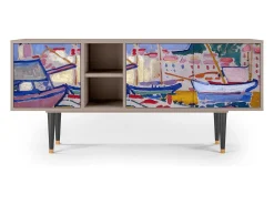 Discount Mueble de TV - 150х69х41 cm - T5 - The Turning Road, Latte Bege