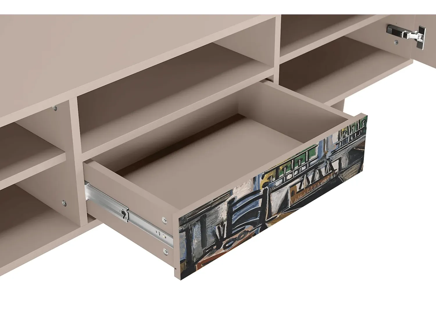 New Mueble de TV - 170х59х41 cm - T6 - The Studio , Latte Bege