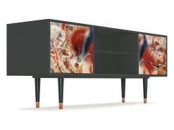 Mueble de TV - 170х69х48 cm - T2 - The City Rises, Antracite^ Móvel De Tv