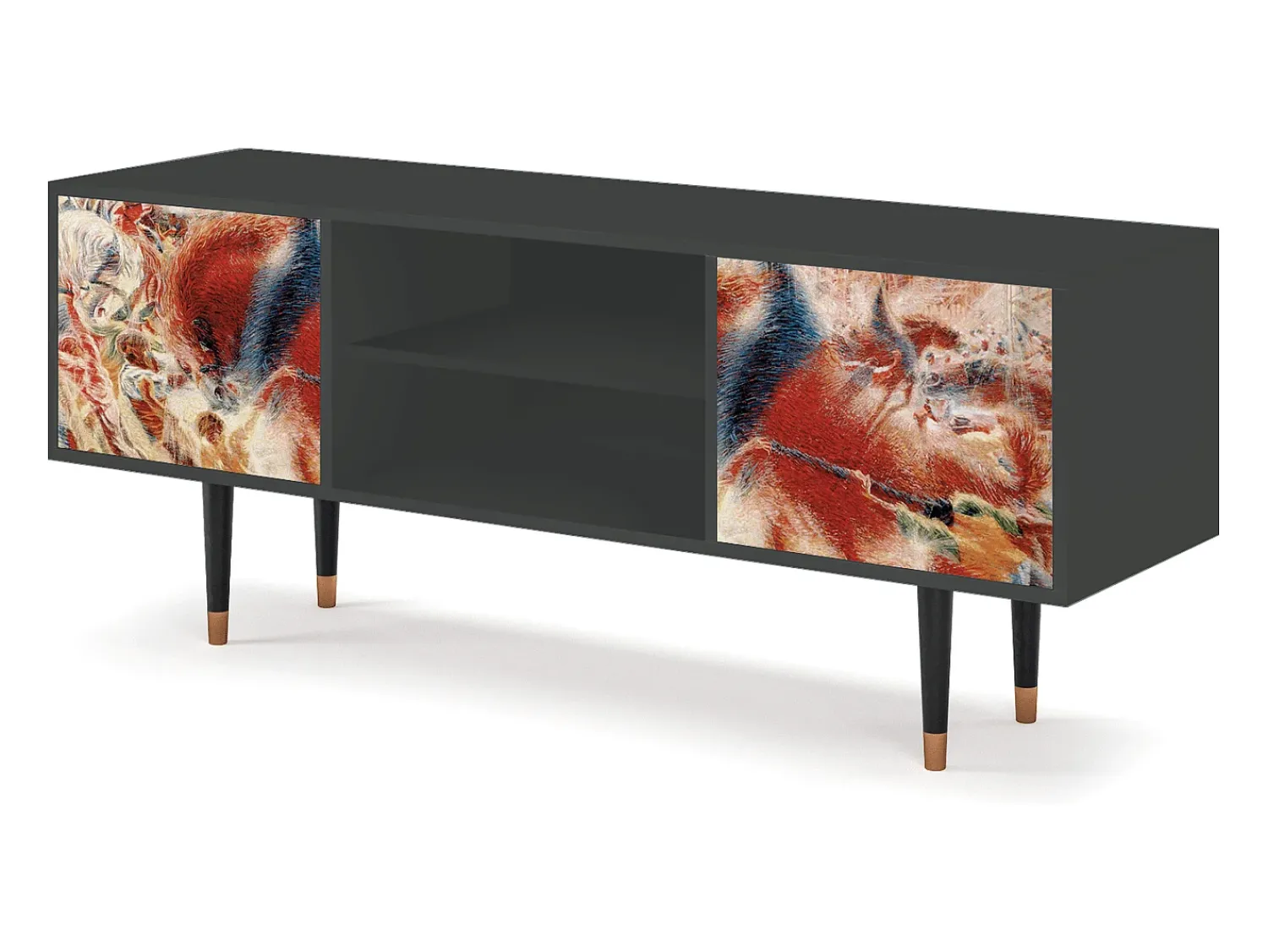 Mueble de TV - 170х69х48 cm - T2 - The City Rises, Antracite^ Móvel De Tv