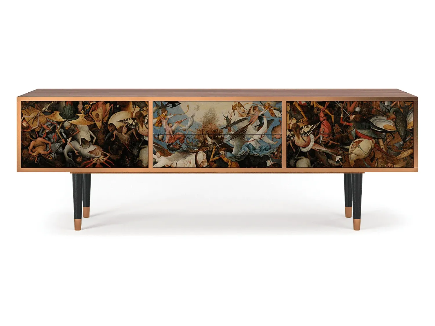 Móvel De Tv* Mueble de TV - 170х59х48 cm - T4 - The Fall, Nogueira Castanho