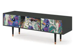 Móvel De Tv* Mueble de TV - 170х59х48 cm - T4 - The Maiden by Klimt, Antracite Cinza antracite