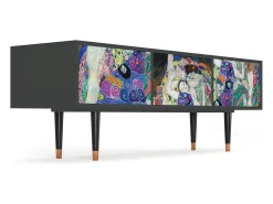 Móvel De Tv* Mueble de TV - 170х59х48 cm - T4 - The Maiden by Klimt, Antracite Cinza antracite