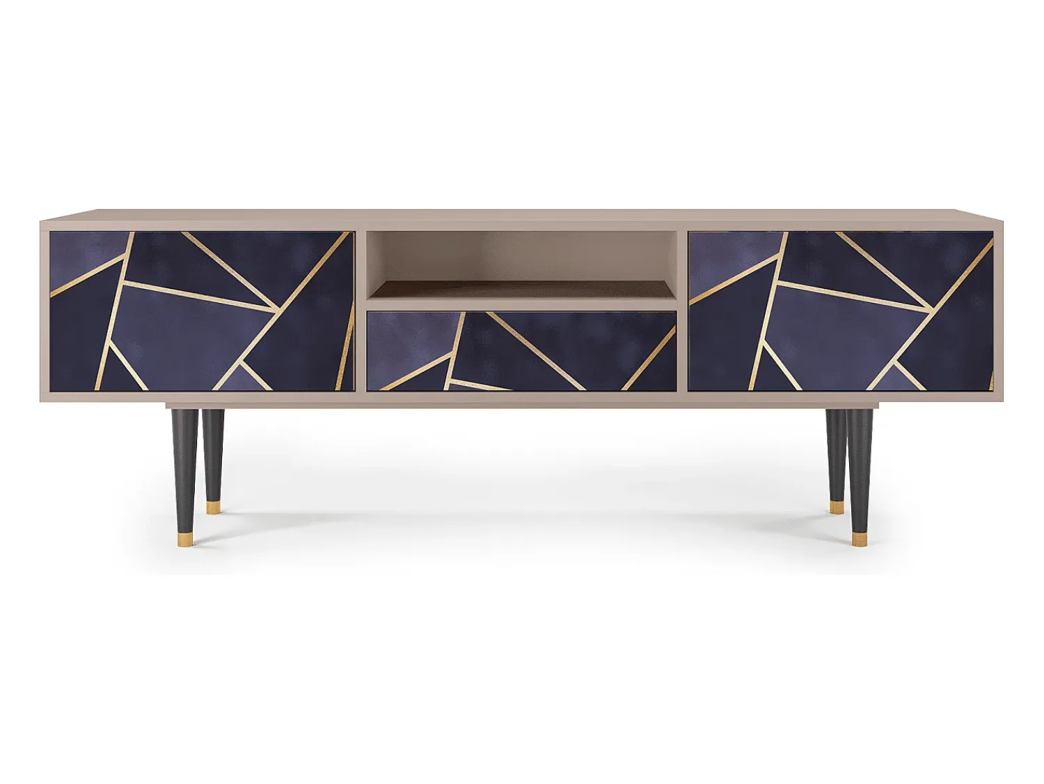 Mueble de TV - 170х59х41 cm - T6 - The Amethyst, Latte Bege