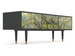 New Mueble de TV - 170х59х48 cm - T4 - The Branco Orchard, Antracite Cinza antracite