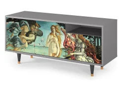 Móvel De Tv* Mueble de TV - 125х56х41 cm - T7 - The Birth of Venus, Cinza Cinzento