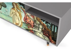 Móvel De Tv* Mueble de TV - 125х56х41 cm - T7 - The Birth of Venus, Cinza Cinzento