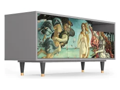 Móvel De Tv* Mueble de TV - 125х56х41 cm - T7 - The Birth of Venus, Cinza Cinzento